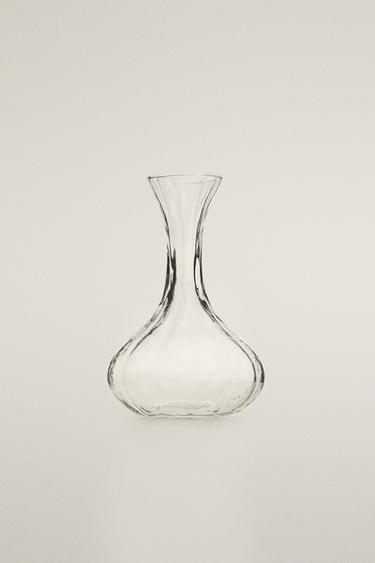 RAISED DESIGN GLASS DECANTER - Transparent by Zara - Image 0