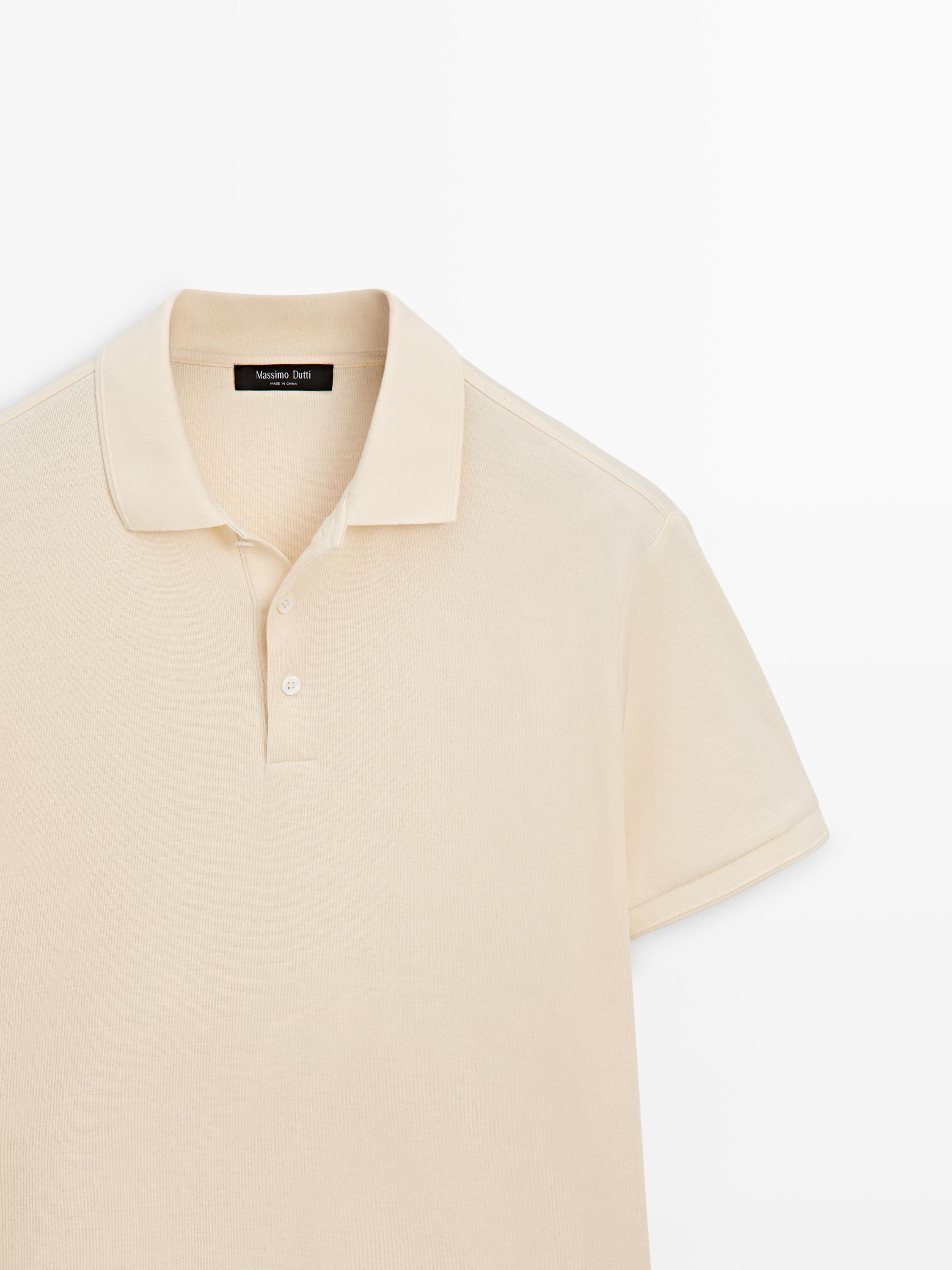 Short sleeve cotton polo shirt