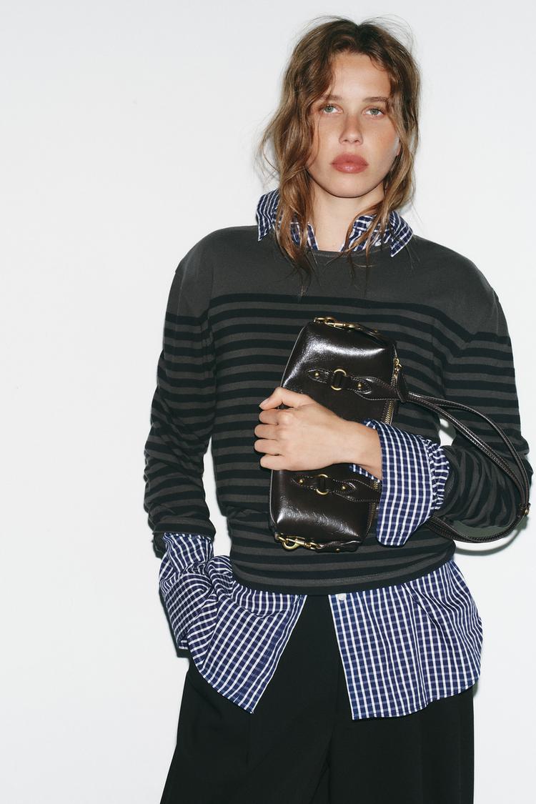 SHOULDER BAG WITH METAL DETAILS