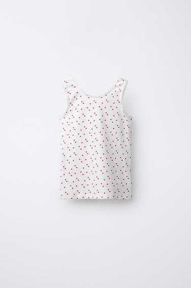 LOT DE DEUX T-SHIRTS CŒURS - Écru de Zara - Image 2