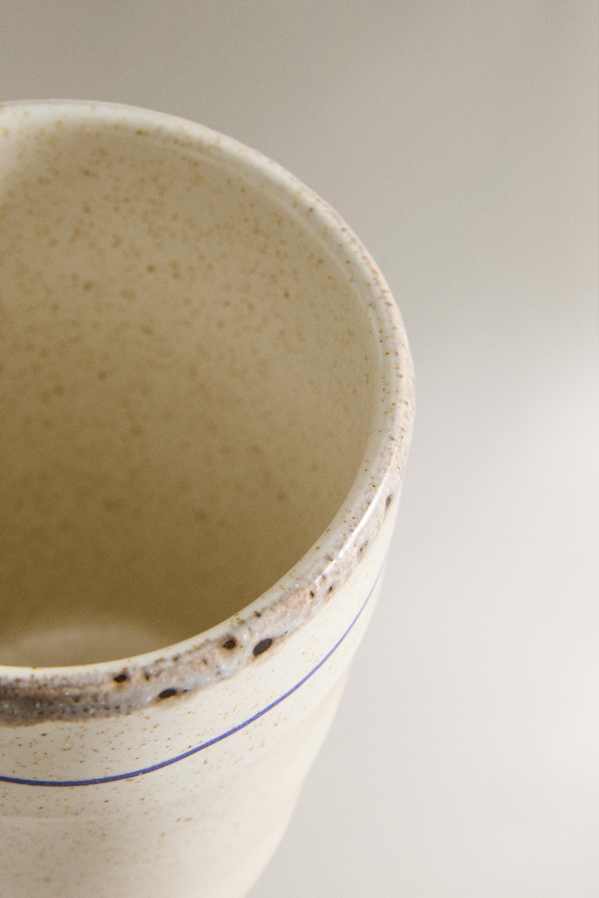TASSE GRÈS POISSON