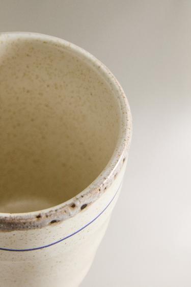 STONEWARE FISH MUG - Blue/White by Zara - Image 3