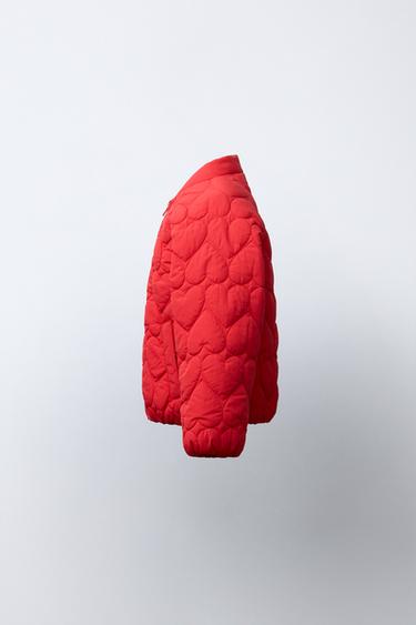 BLOUSON MATELASSÉ CŒURS - Rouge de Zara - Image 2