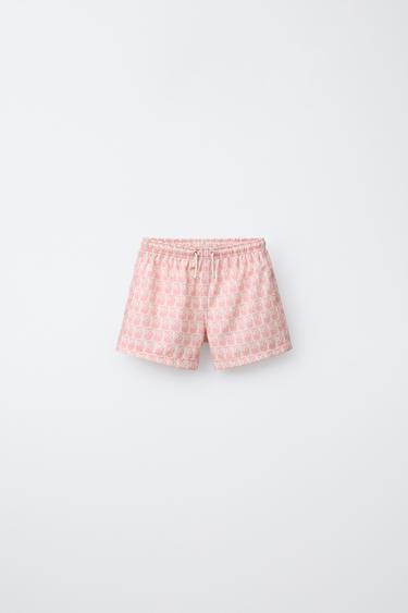 2-6 ANS/ SHORT DE BAIN PALMIERS - rose poudré de Zara - Image 0
