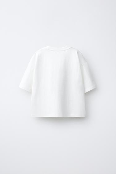 SLOGAN PRINT T-SHIRT - White by Zara - Image 1