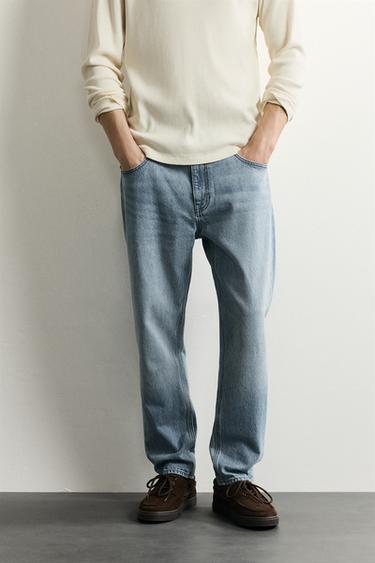 JEANS SLIM CROPPED FIT - Azul claro de Zara