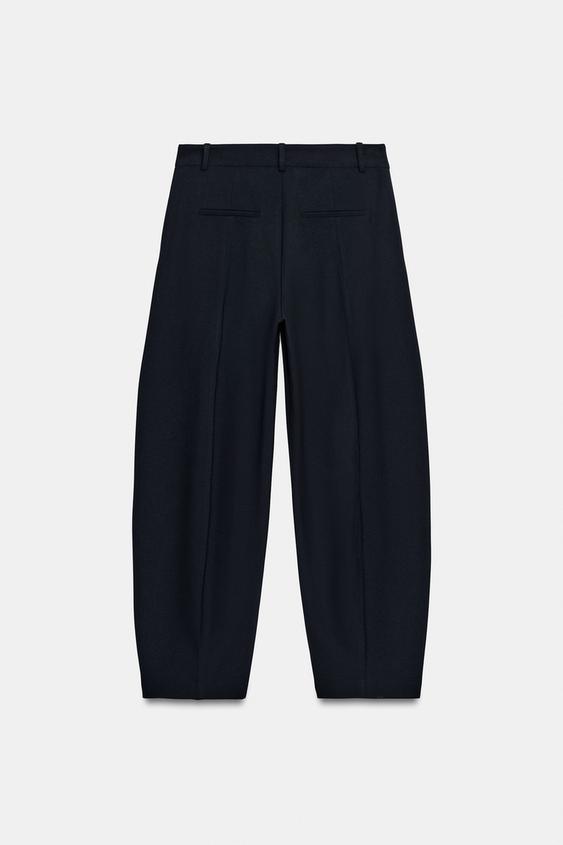 PANTALON BALLOON ZW COLLECTION - Bleu marine de Zara - Image 7