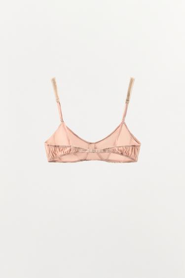 SOUTIEN-GORGE BIMATIÈRE EN MÉLANGE DE SOIE - Rose pastel de Zara - Image 3