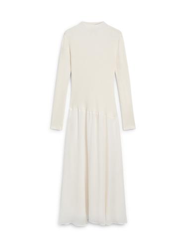 Zara Knit dress with matching detail - Ecru