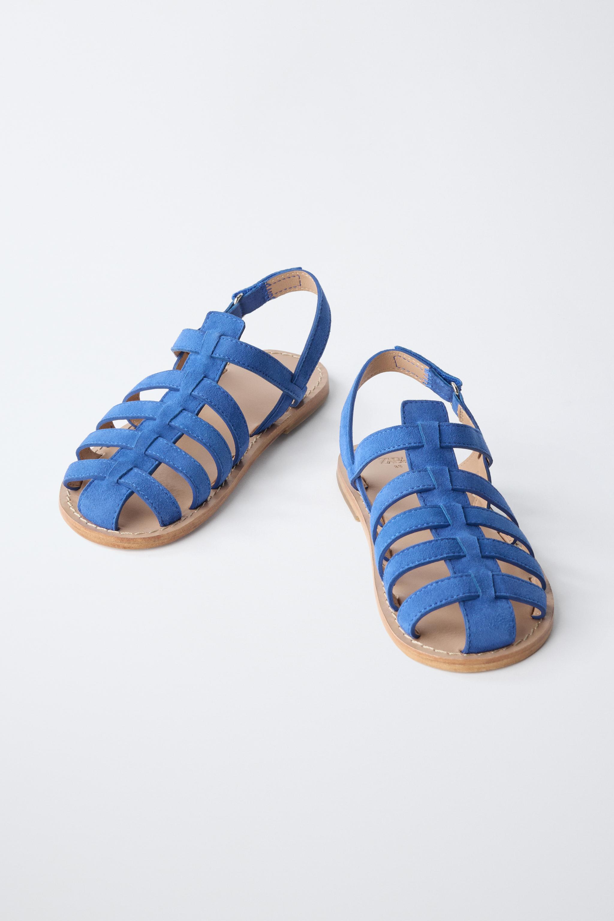 Детские сандалии Zara LEATHER FISHERMAN SANDALS — фото 3