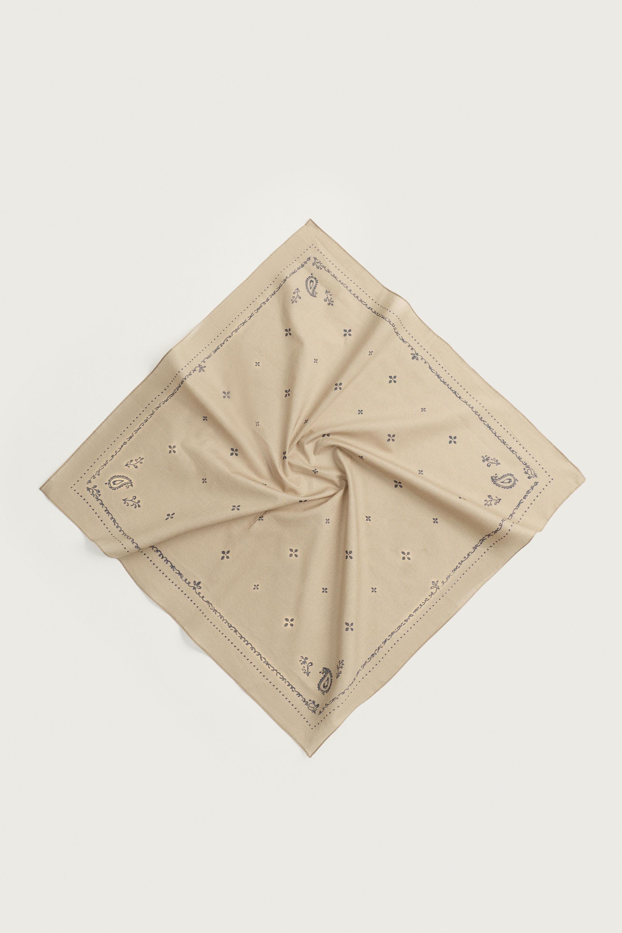 Zara Geometrik Desenli Bandana görsel 3