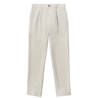 ANZUGHOSE AUS 100 % LEINEN - Sandfarben von Zara