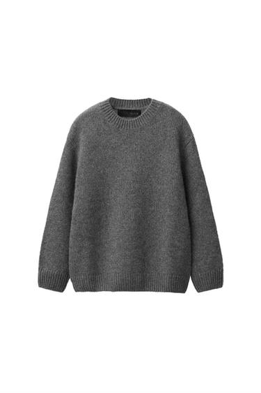 100% CASHMERE KNIT JUMPER - Grey by Zara