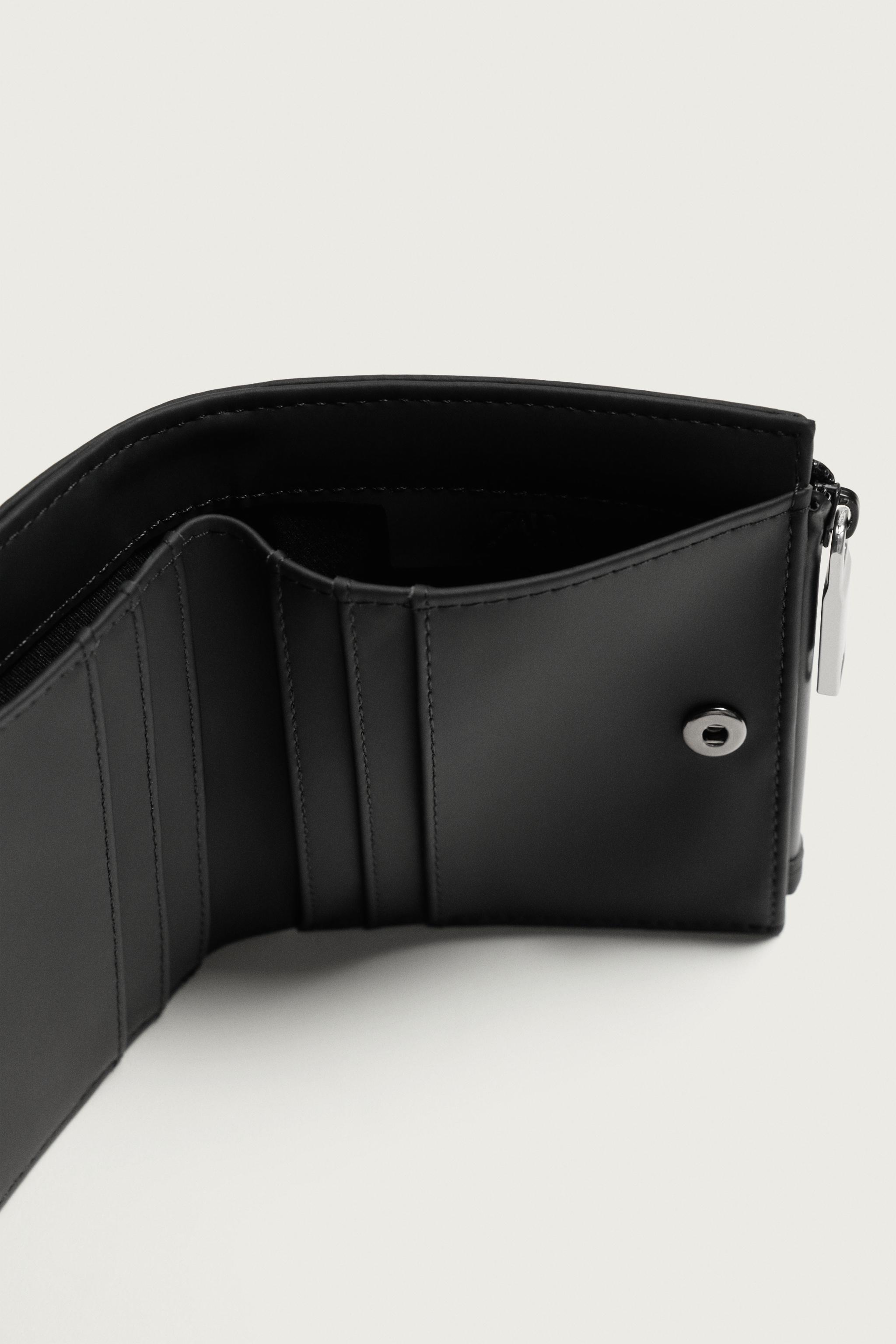 Мужские кошельки Zara RUBBERIZED COIN PURSE WALLET — фото 4