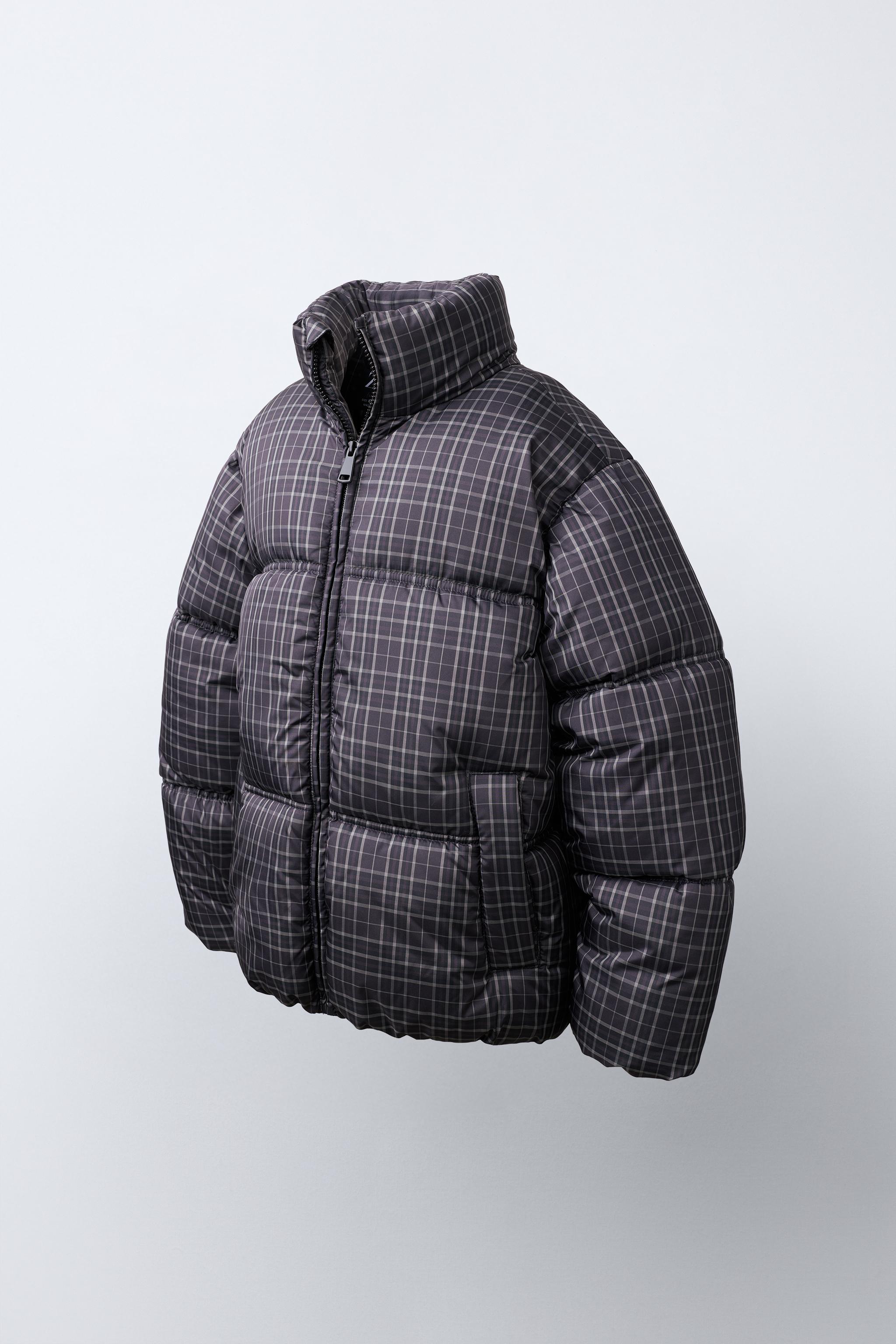 QUILTED CHECK PRINT JACKET