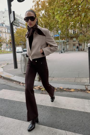 CHAQUETA CORTA CREMALLERA - Arena / Vigoré de Zara