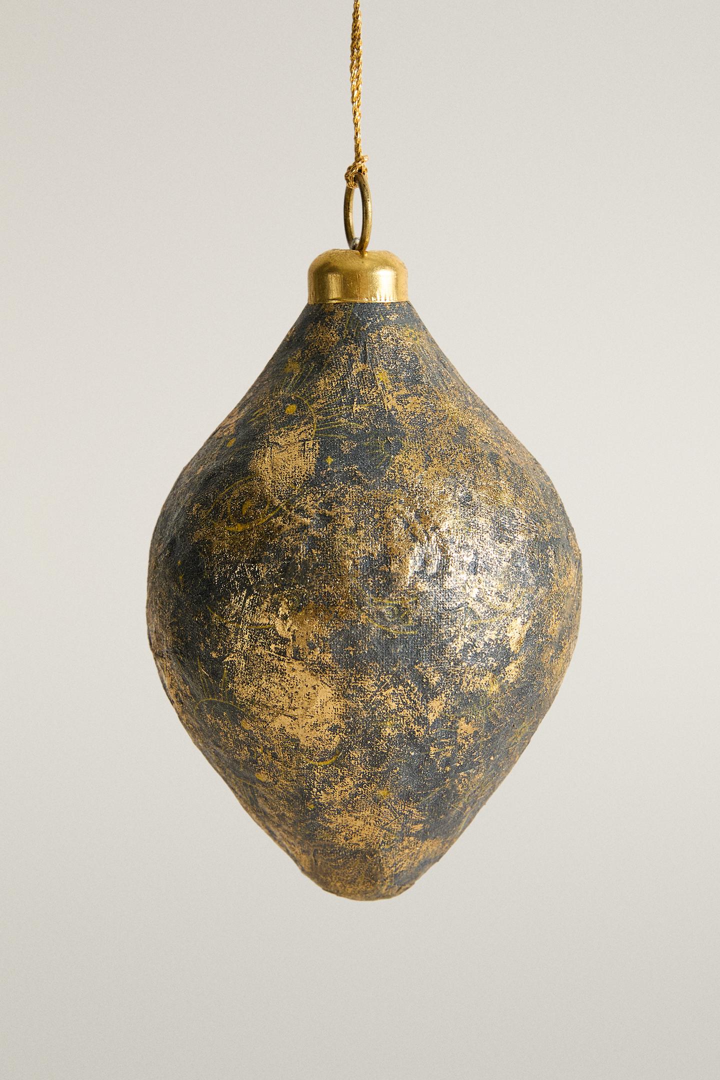 Ёлочные украшения Zara Aged Paper Christmas Tree Ornament, цвет: Синий — фото 1