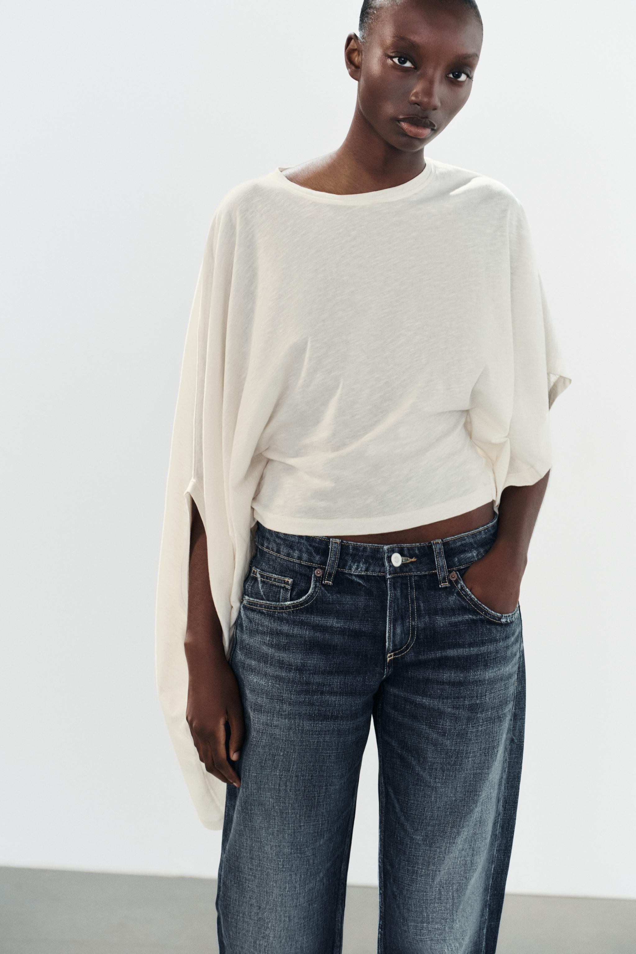 ASYMMETRIC CAPE T-SHIRT - thumbnail 2