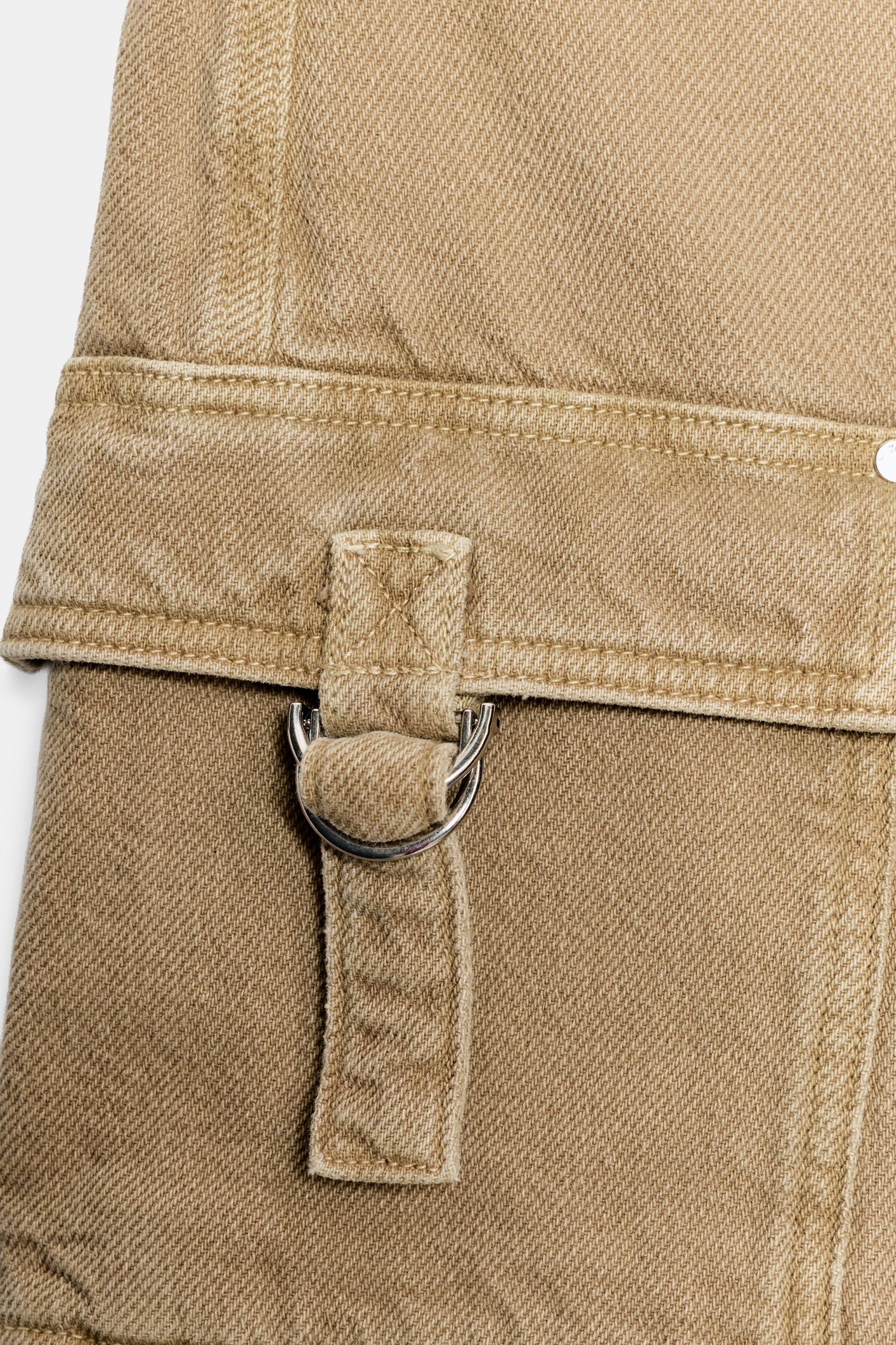Женские юбки Zara WRAP CARGO SKORT — фото 8
