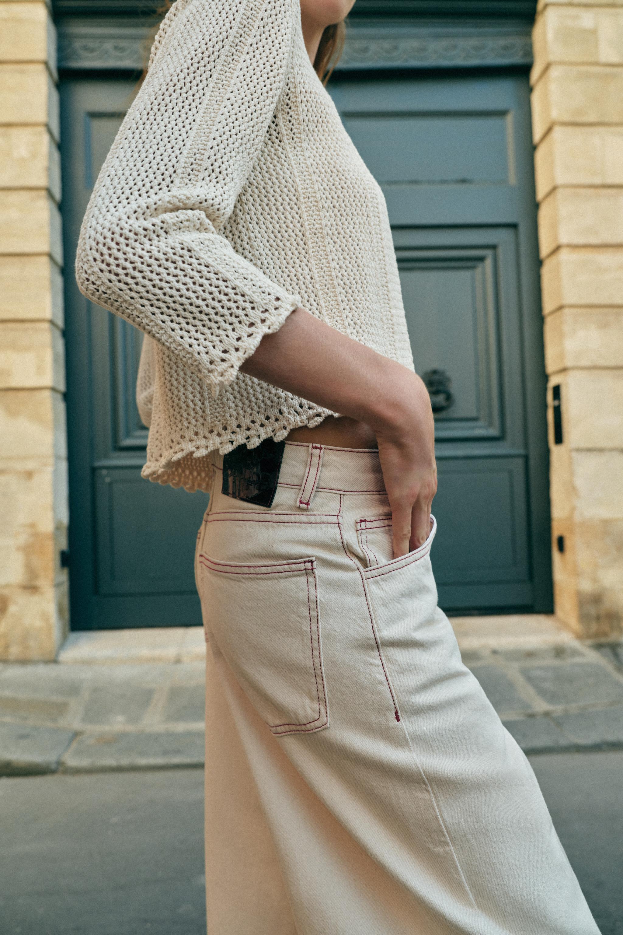 GILET EN MAILLE POINTELLE
