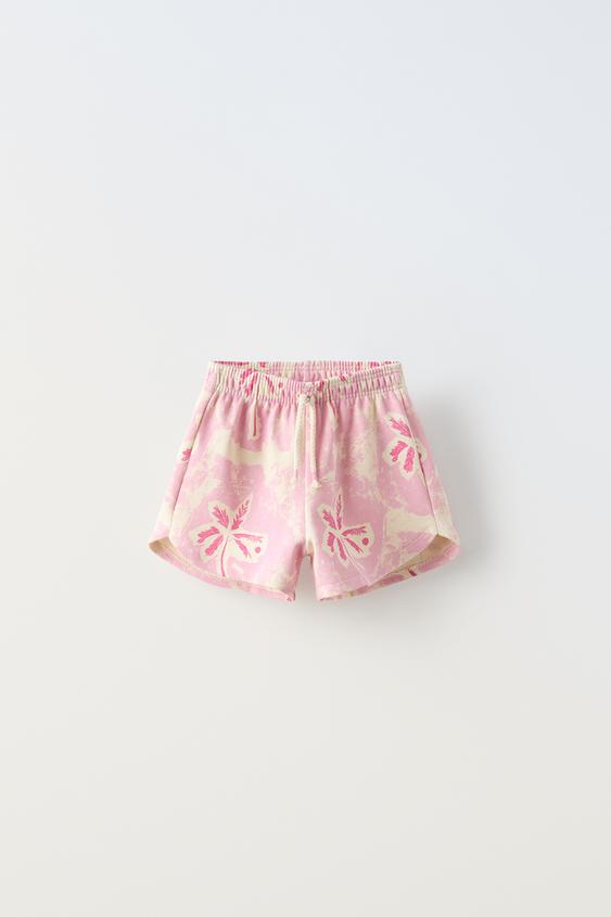 PALM TREE SHORTS - Pink | ZARA United States