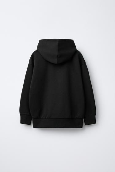 INTERLOCK HOODIE AND JOGGERS SET - Black by Zara - Image 2