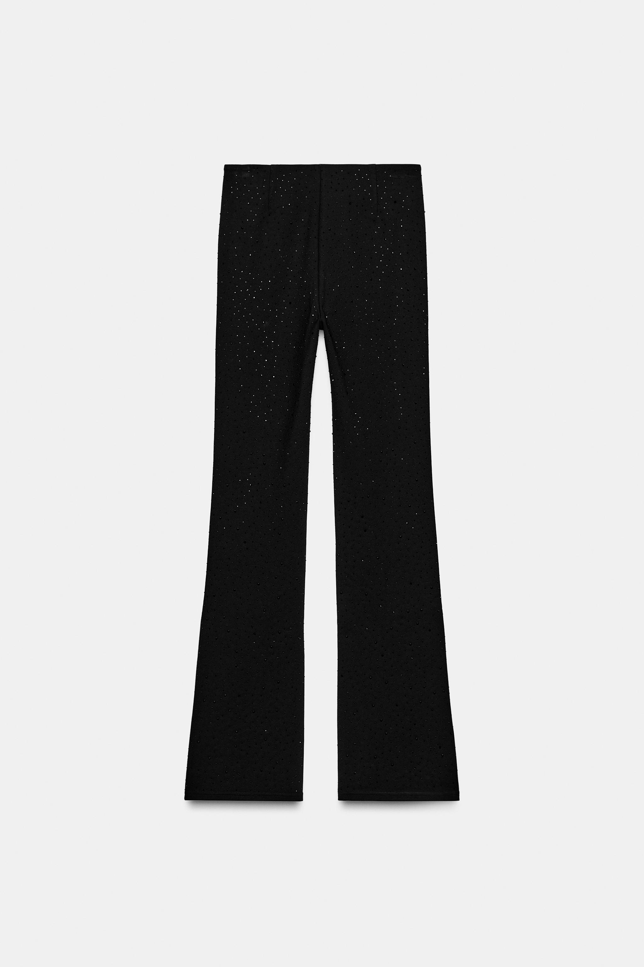 FLARED SHIMMER LEGGINGS - Black | ZARA South Africa