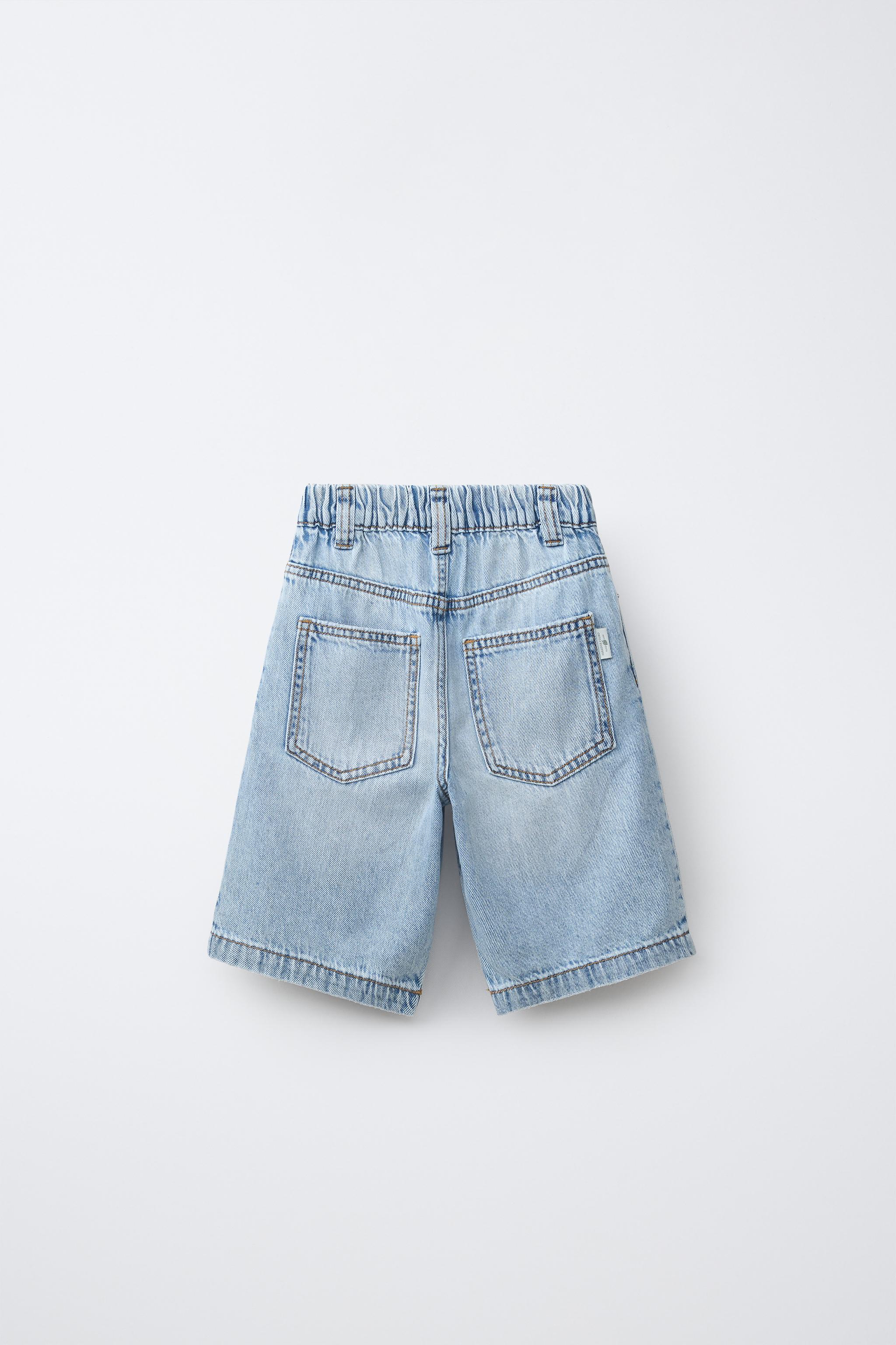 Детские шорты Zara BAGGY DENIM SHORTS — фото 3