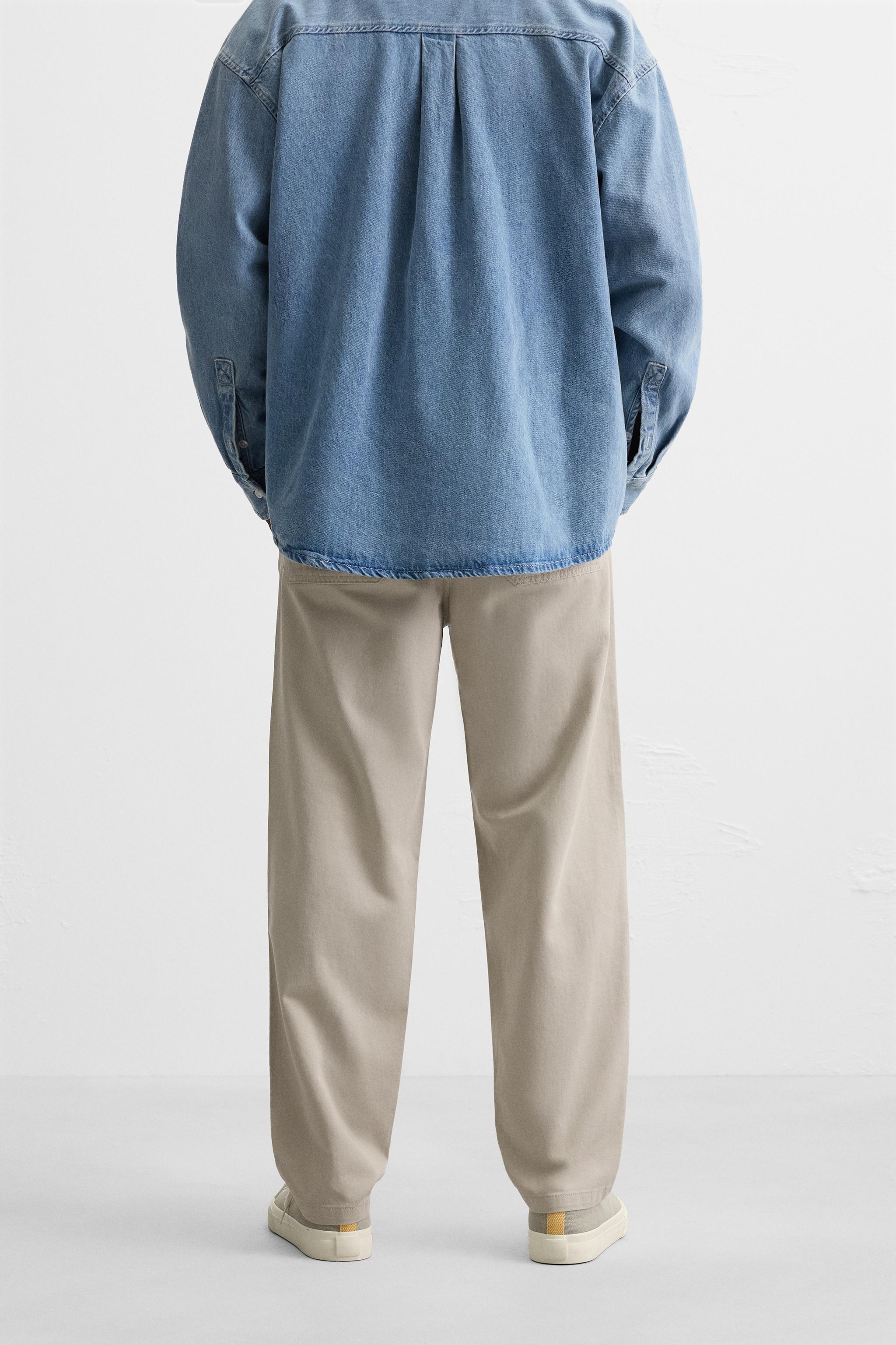☆ドイツ発*ZARA*新作*ジョガーウエストパンツ/INDIGO☆ テキスト ジョガーパンツ - エレクトリックブルー | ZARA Japan