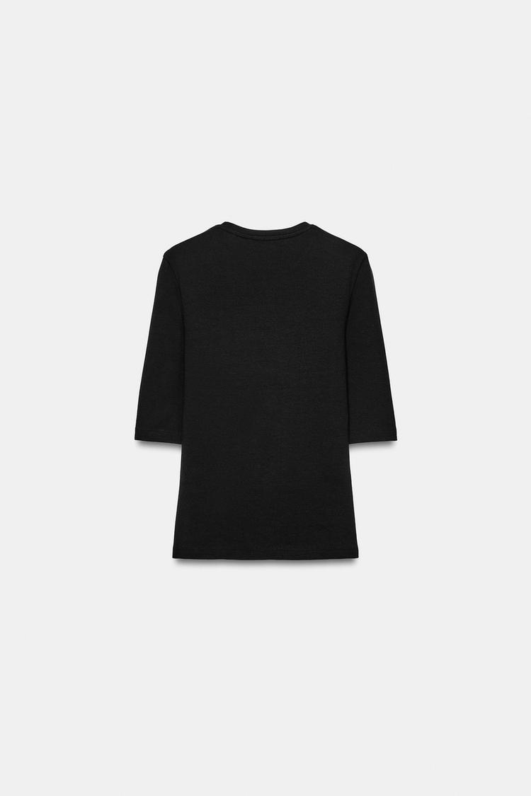 ELBOW-SLEEVE T-SHIRT