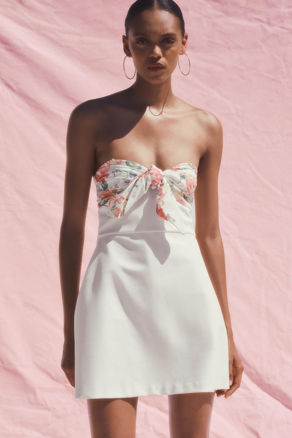 Thumbnail image for FLORAL PRINT SCARF SHORT DRESS