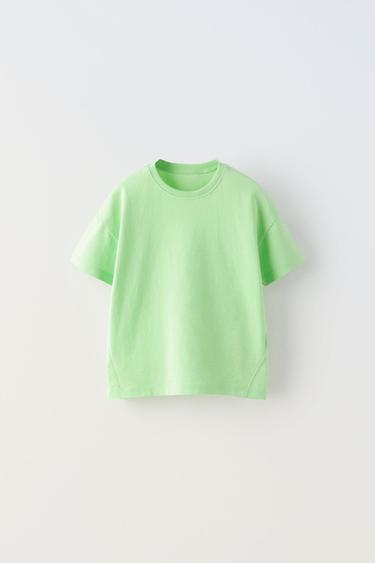 T-SHIRT BASIQUE - Vert pomme de Zara - Image 0