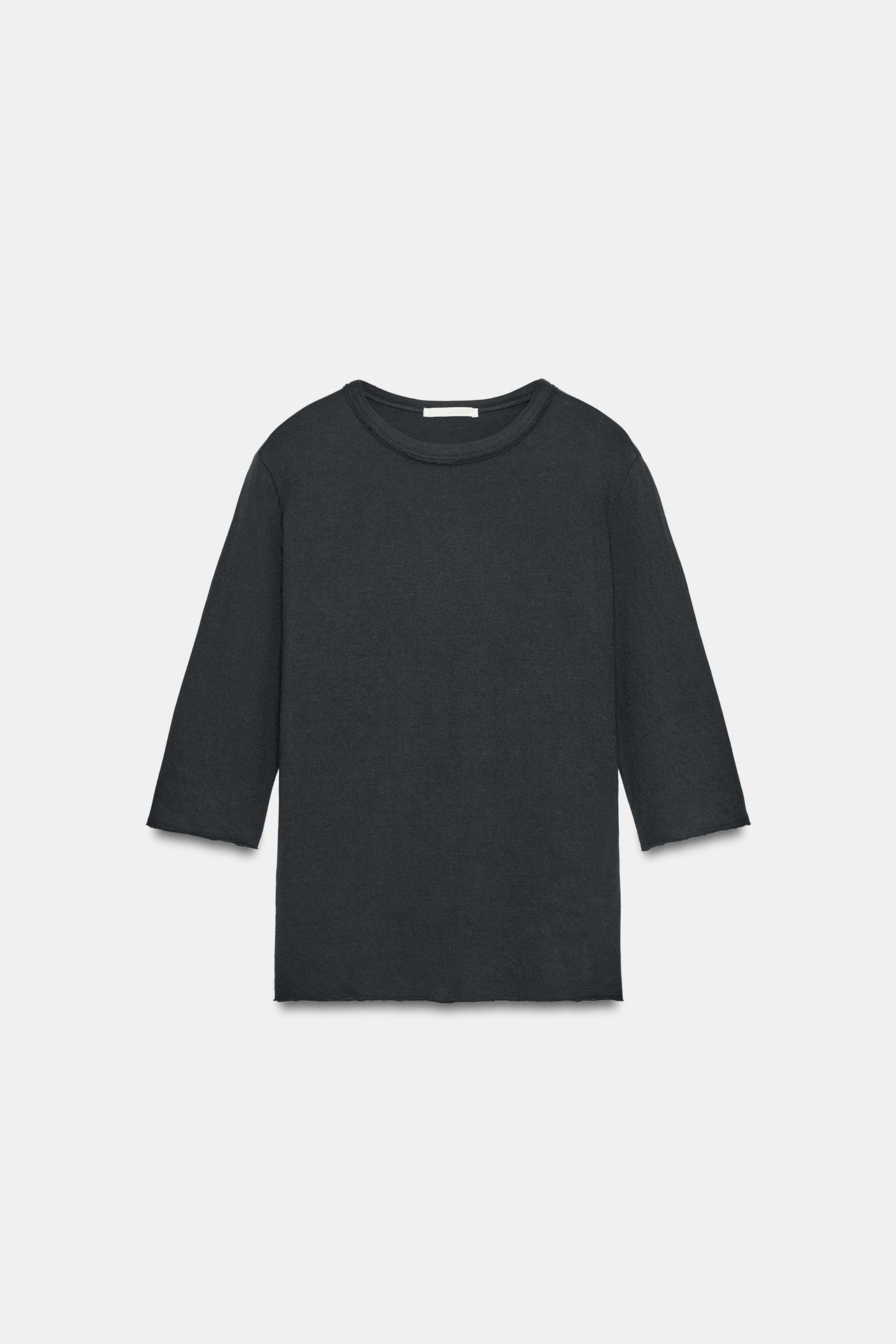 DOUBLE-SIDED T-SHIRT — Charcoal