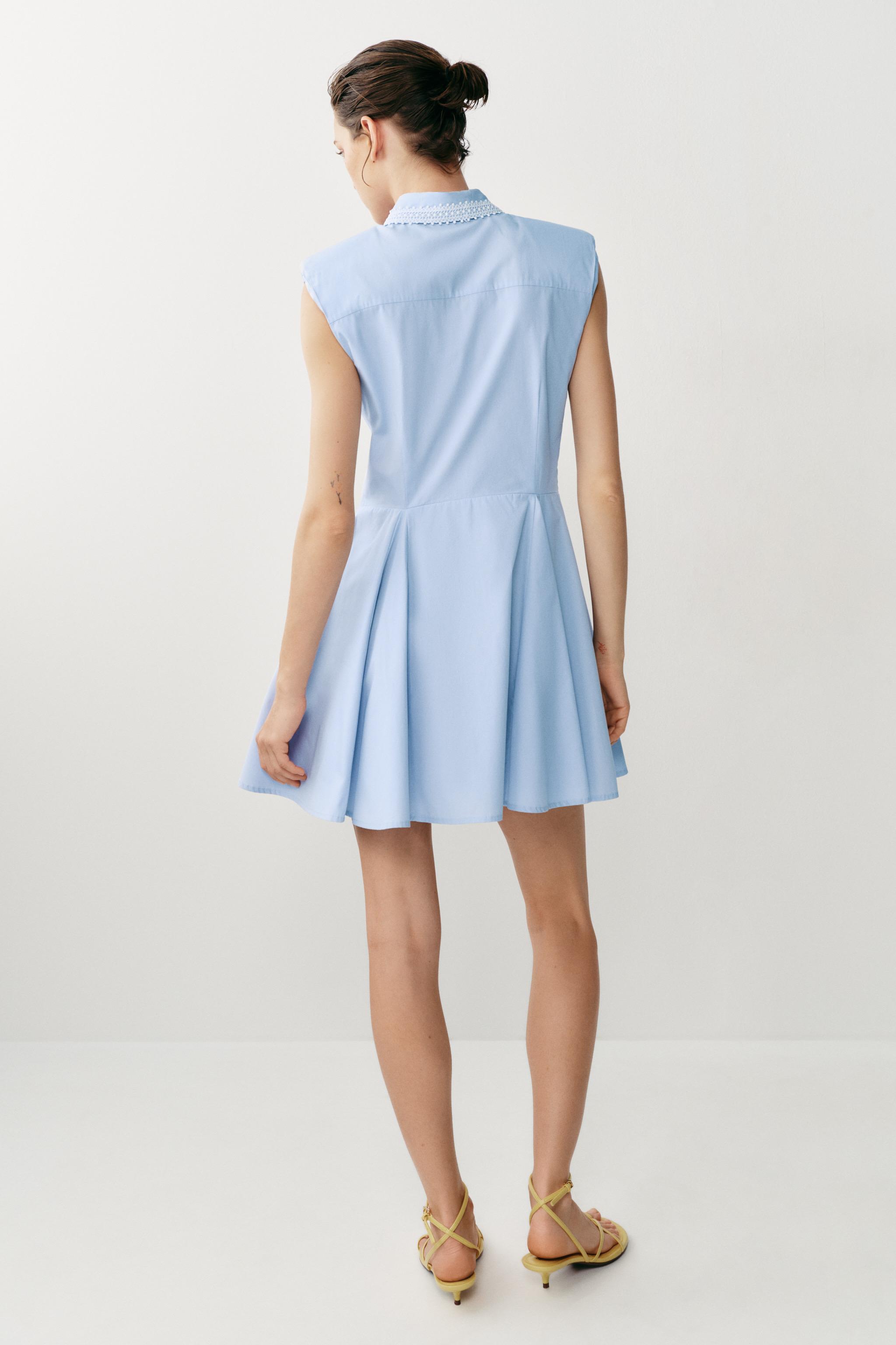 SHOULDER PAD SHIRT DRESS