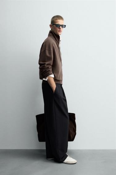 INTERLOCK LABEL JACKET - Chocolate by Zara - Image 3