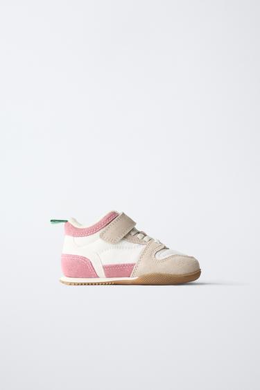 RETRO HIGH-TOP SNEAKERS - Pink by Zara