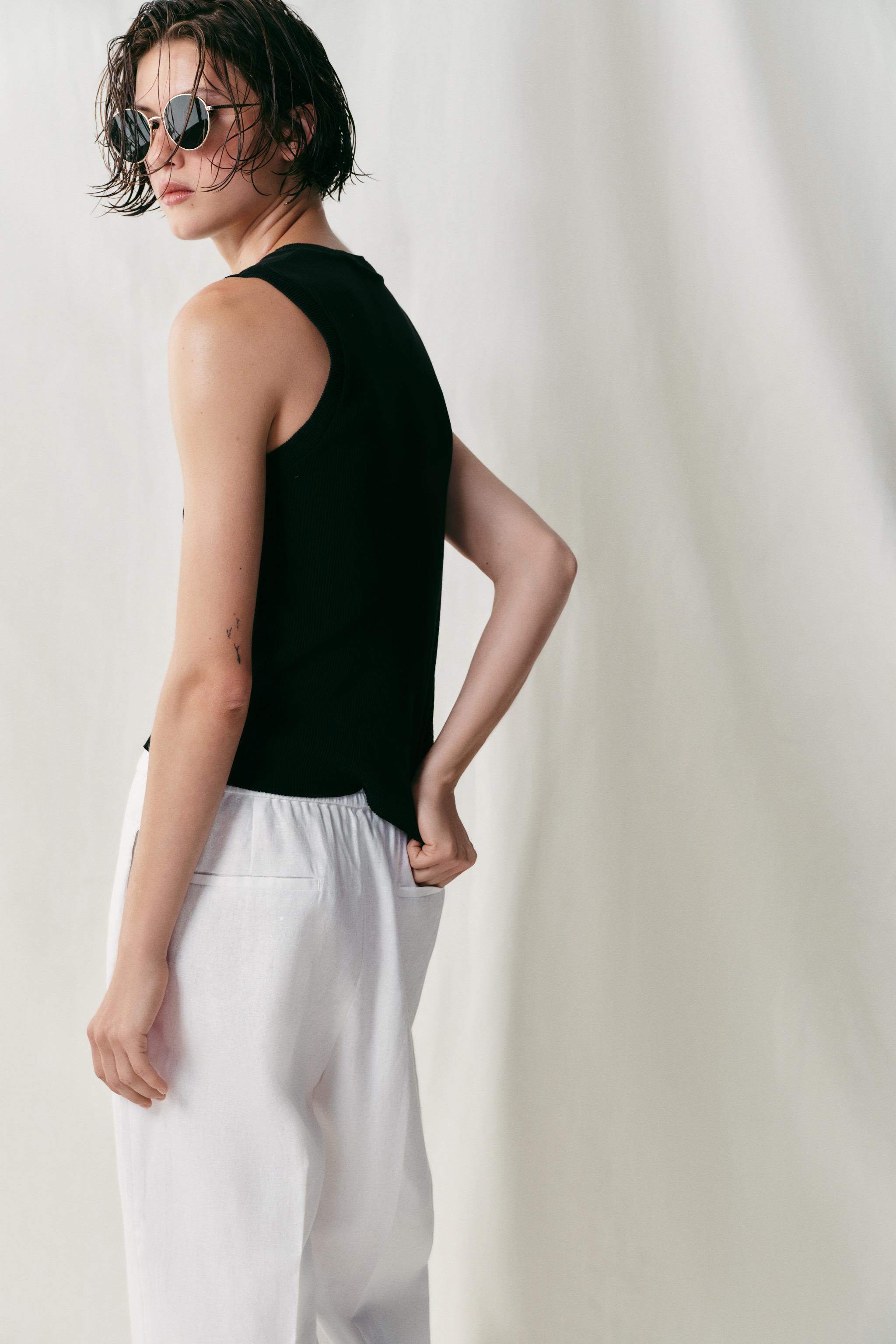 Женские топы Zara BUTTONED TOP — фото 6