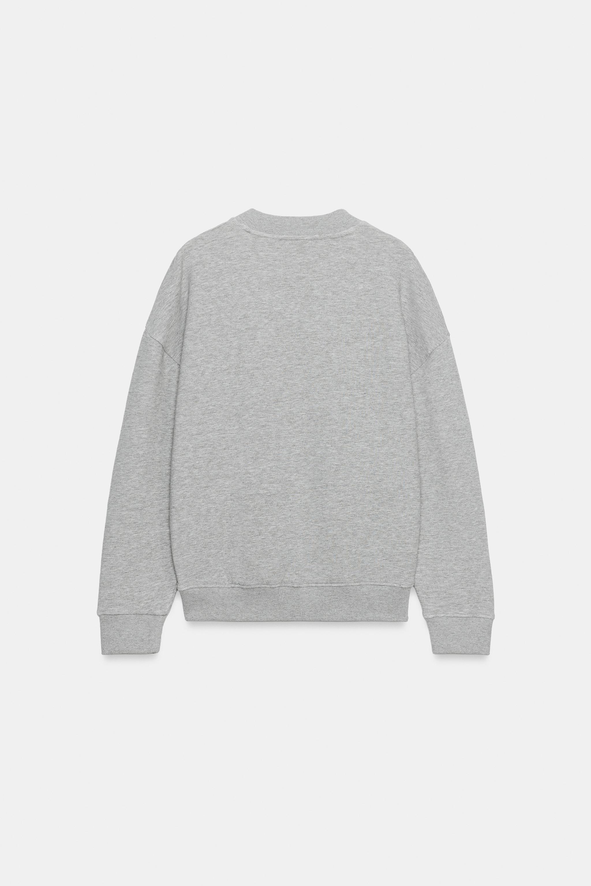 Женские худи Zara V-NECK SWEATSHIRT — фото 7