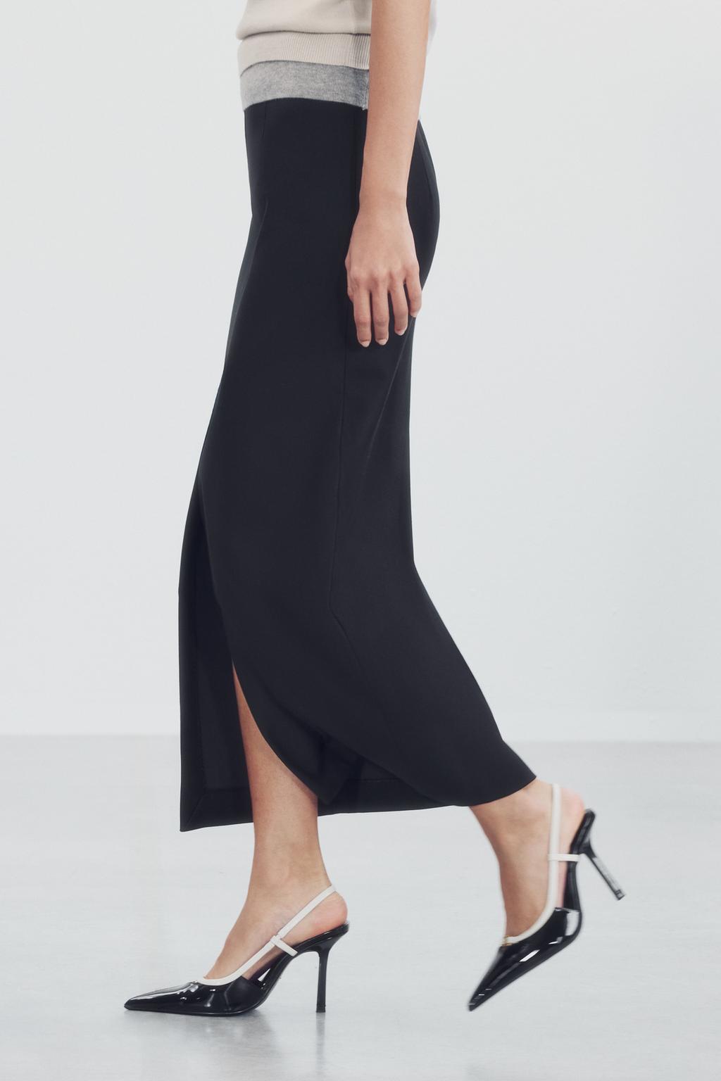 PATENT EFFECT SLINGBACK SHOES