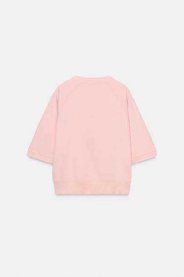SLOGAN SWEATSHIRT - Pink by Zara - Image 5