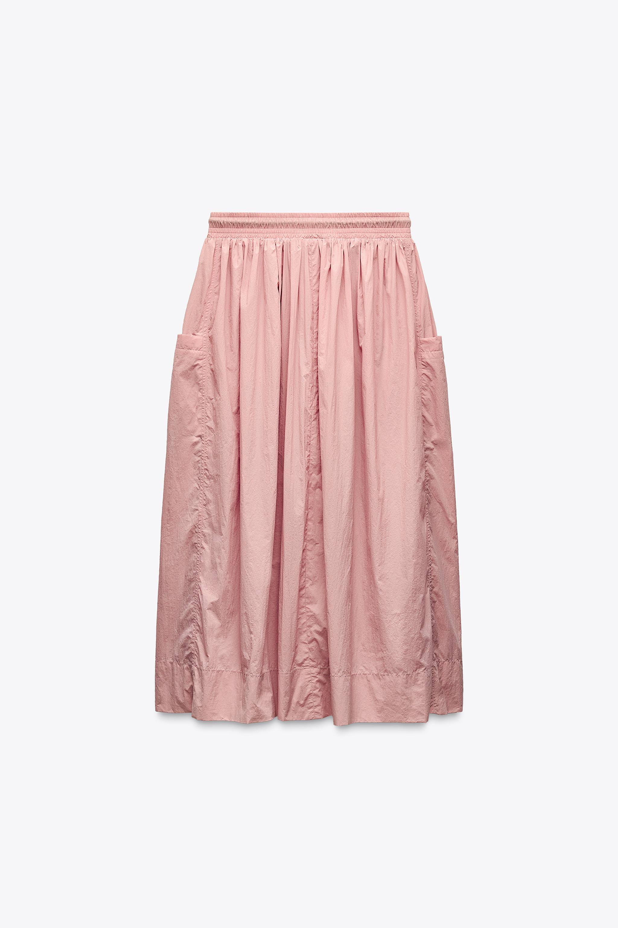 スペイン発送 ZARA X AND WANDER MIDIスカート ピンク 数量限定 スペイン発送 ZARA X AND WANDER MIDIスカート ピンク 数量限定