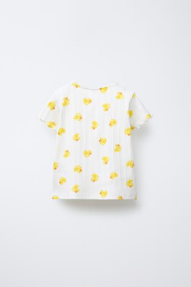 2-6 ANS/ PYJAMA CÔTELÉ PETITS CANARDS - Écru de Zara - Image 2