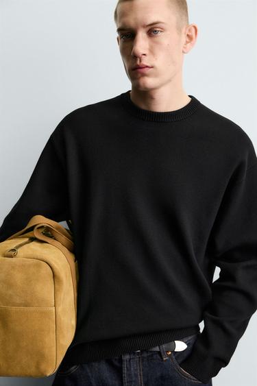 PULL STRUCTURÉ DOUX - Noir de Zara - Image 4