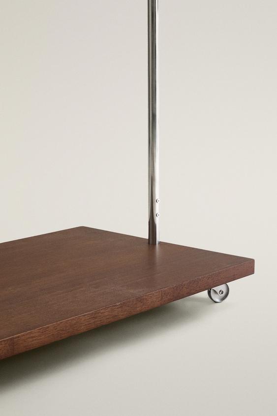 METAL AND WOOD RACK - Dark brown by Zara - Image 3