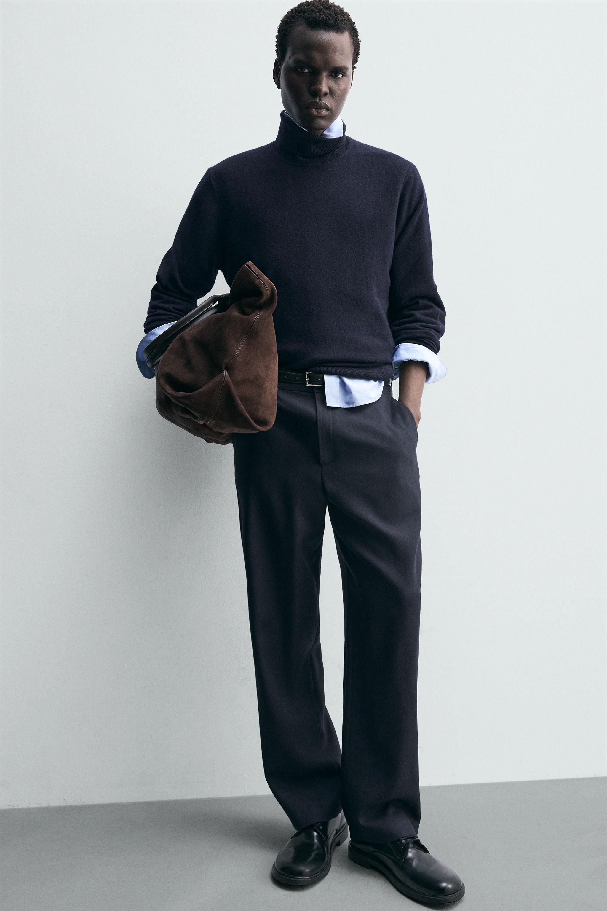 PANTALON STRAIGHT FIT 100% LAINE