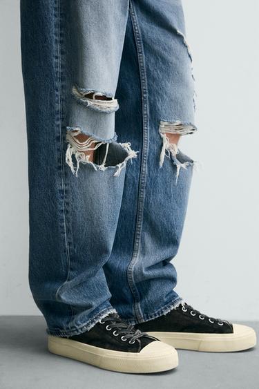 STRAIGHT FIT JEANS - Blue by Zara - Image 6