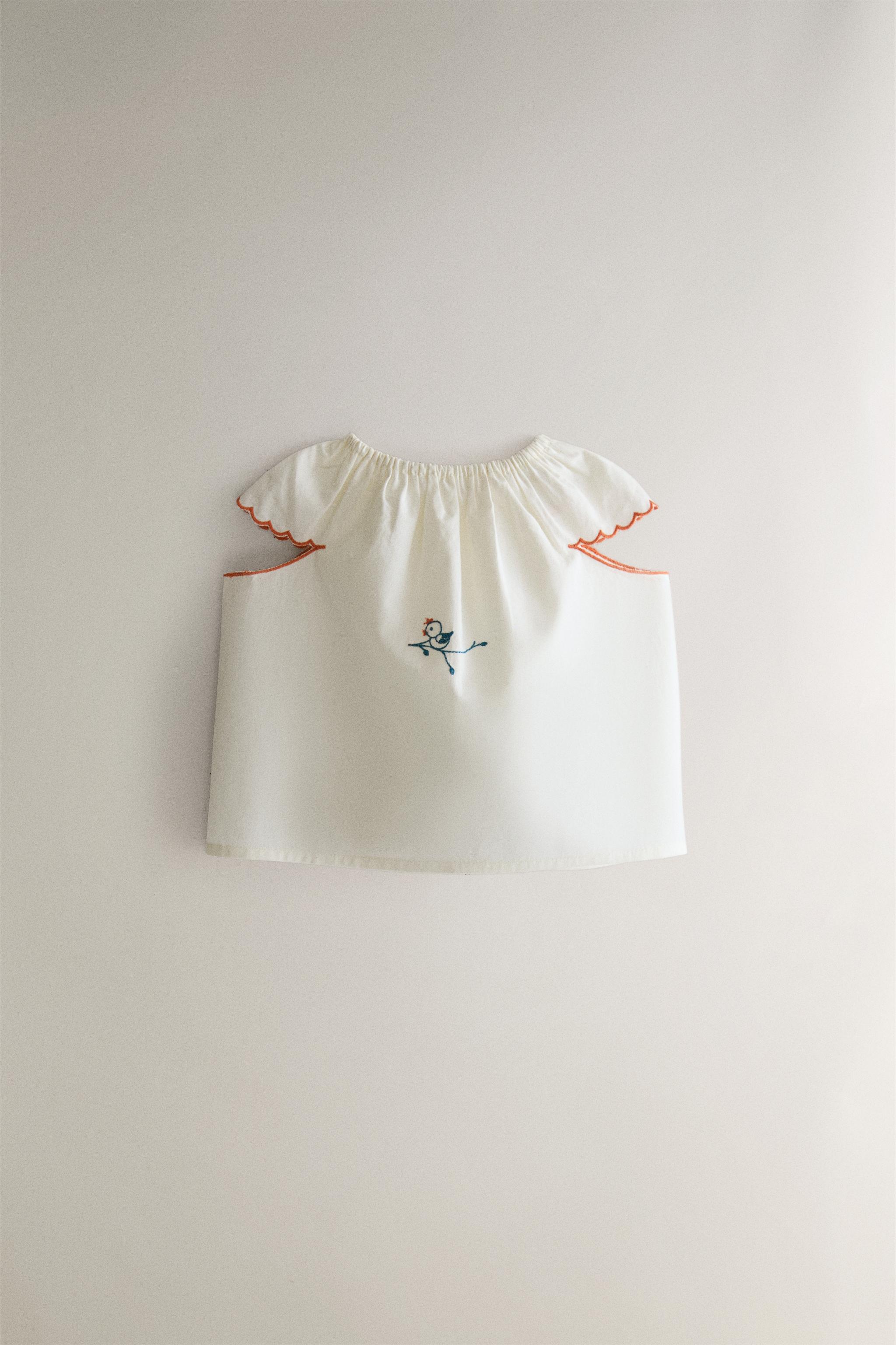 Детские рубашки Zara KIDS EMBROIDERED SHIRT