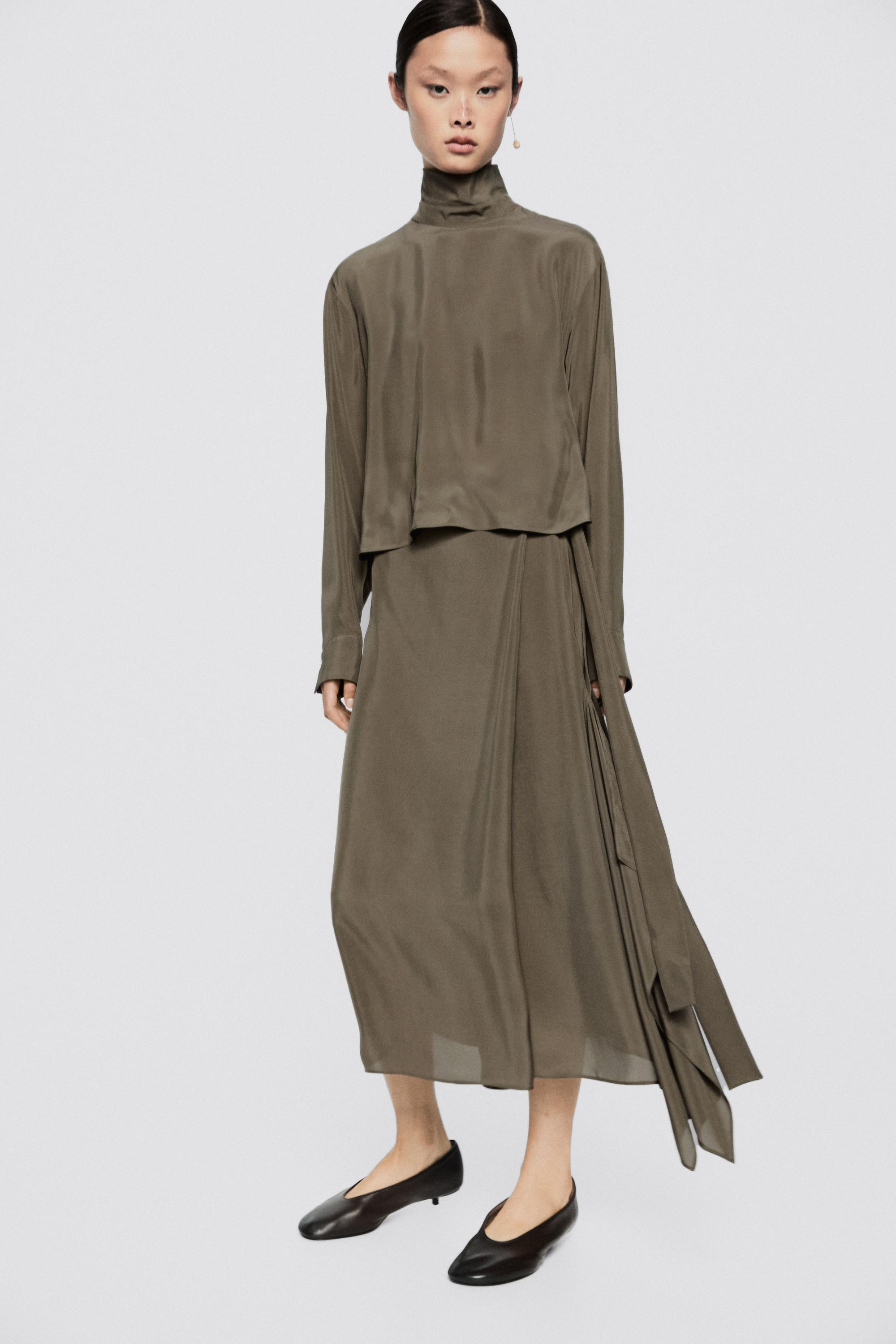 Flowing asymmetric midi dress - LIMITED EDITION