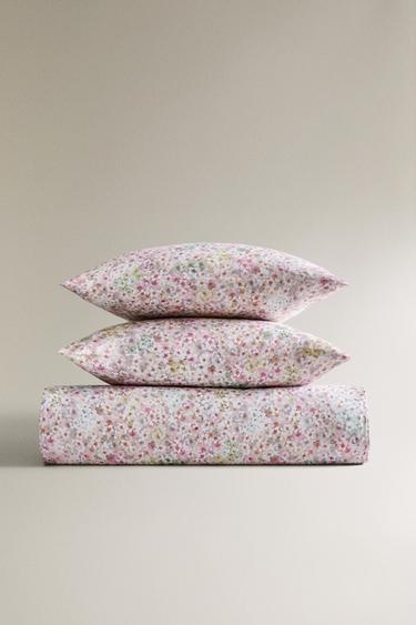 HOUSSE DE COUETTE IMPRIMÉ FLORAL - Rose de Zara - Image 5