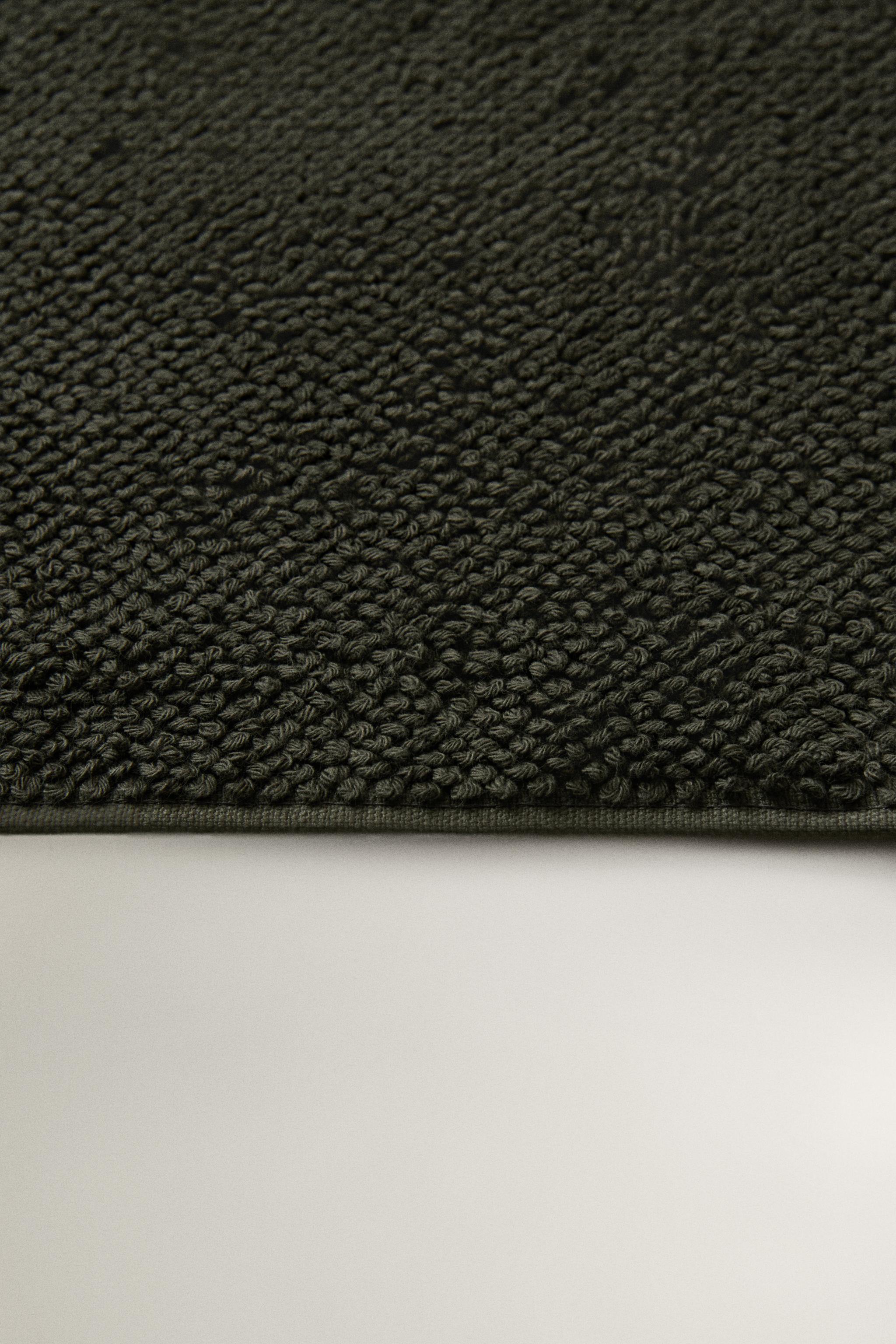 PLAIN BATH MAT — Dark green